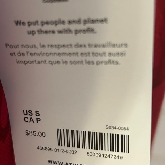 Atheleta Red Coaster Luxe V-Neck Sweatshirt Brand New Size Small - Picture 8 of 11